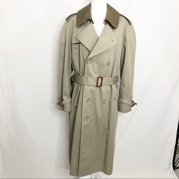 Stafford Jackets & Blazers - Stafford Woman’s Wool Lined Full Length Trench Coat, Size 6 (Size 36 Short), Tan